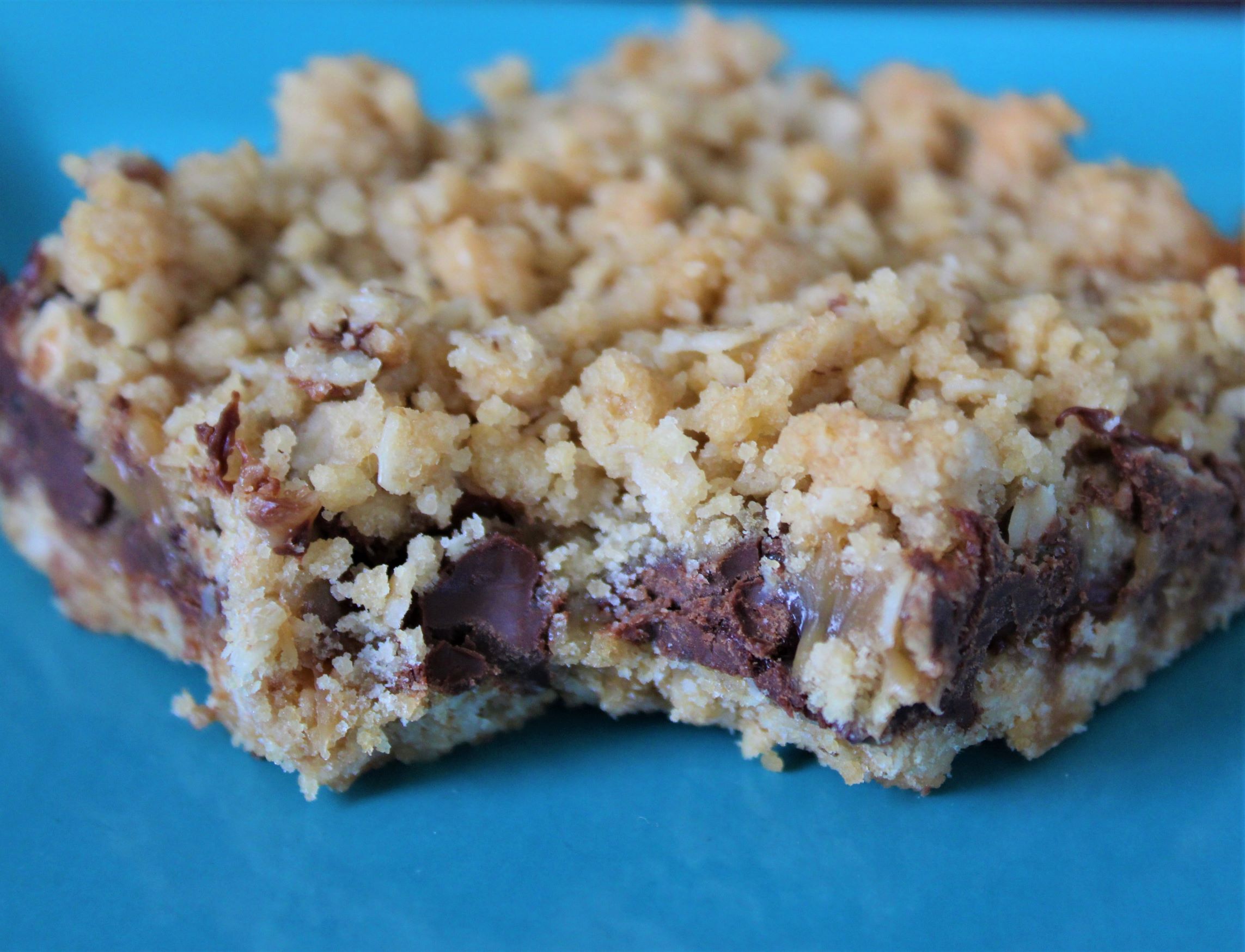 caramel chocolate oatmeal bars laura in the kitchen